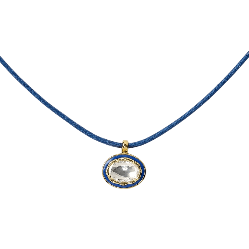 VIXII Midnight Blue polki diamond necklace