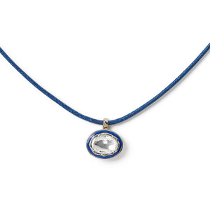 Eternal Lines - Midnight Blue & Silver Necklace