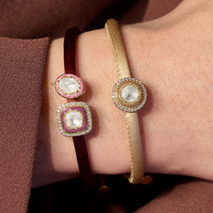True Union - Burgundy, Orchid, Pink & Gold Diamond Bracelet