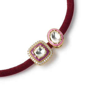 True Union - Burgundy, Orchid, Pink & Gold Diamond Bracelet