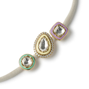 Sacred Alignment - Mink, Pastel & Gold Bracelet
